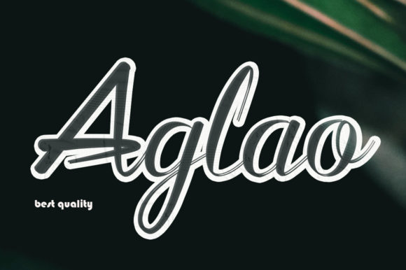 Aglaonema: A Script Font for Digital Marketing