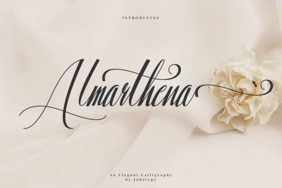 Almarthena: A Script Font for Elegant Design