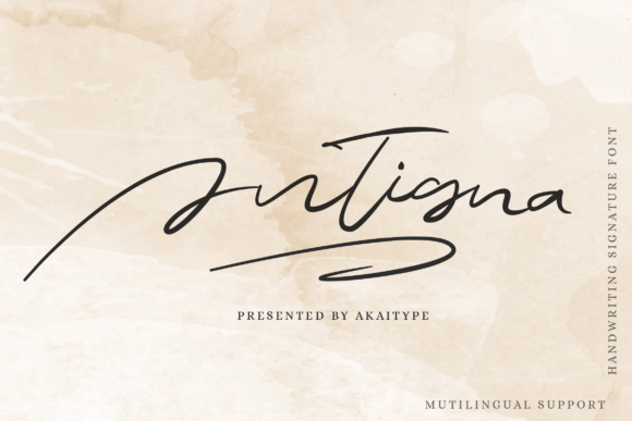 Antigna: A Graceful Script Font for Business Branding