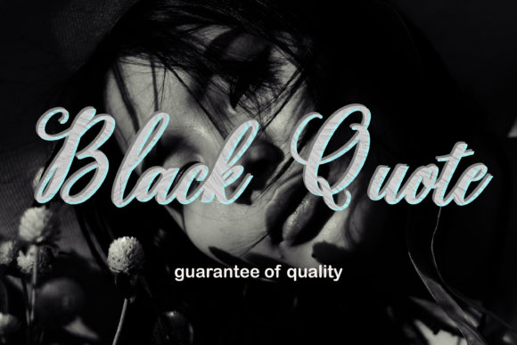 Black Quote Font for Professional Branding