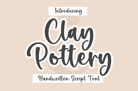 Clay Pottery: A Refined Script Font
