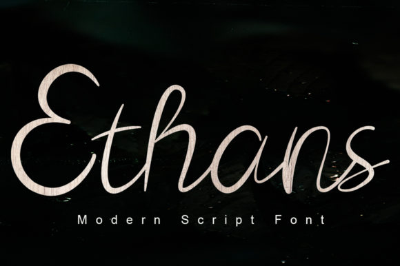 Ethans: A Sweet Script Font for Craft Creators
