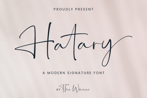 Hatary: A Script Font for Creative Projects