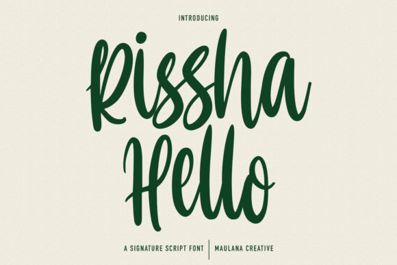 Hello Rissha Font Review