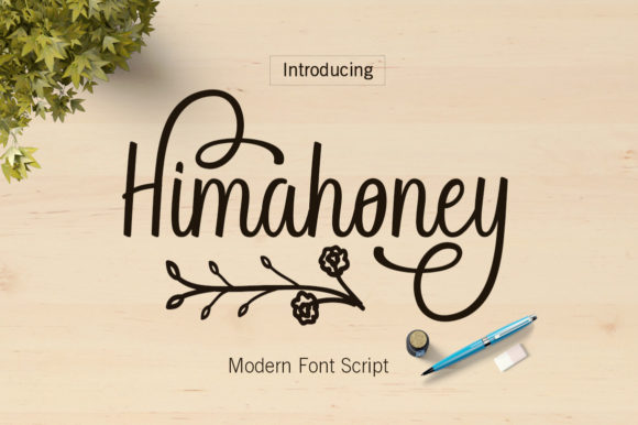 Himahoney: A Delicate Script Font
