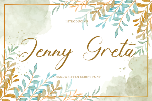 Jenny Greta: A Script Font for Creative Projects