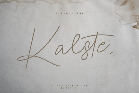 Kalste: A Script Font for Creative Campaigns
