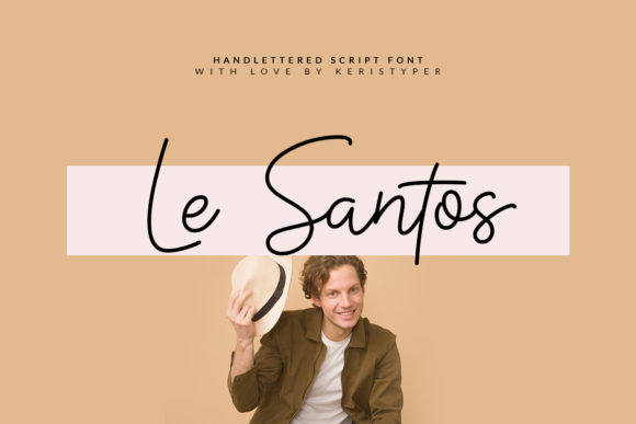 Le Santos: A Script Font for Elegant Web Design