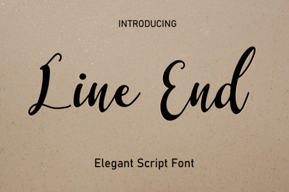 Line End: A Script Font for Elegant Branding