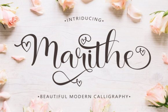 Marithe: A Graceful Script Font