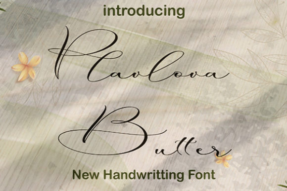 Plavlova Butter: A Delicate Script Font