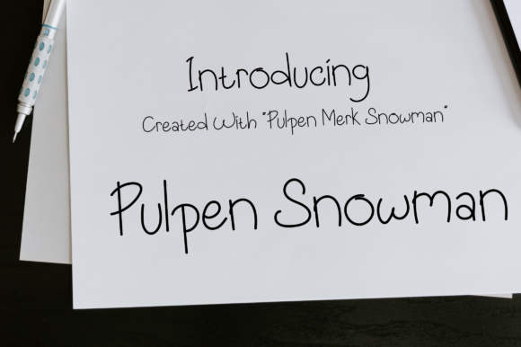 Pulpen Snowman: A Joyful Script Font