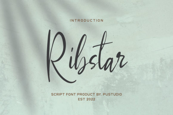 Ribstar: A Script Font for Creative Expression