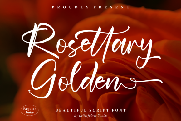 Rosettary Golden: A Script Font for Elegant Design