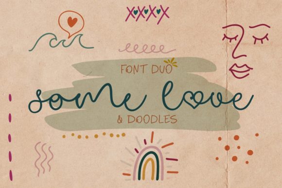 Some Love Duo Doodles Font
